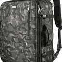 Mogplof Carry on Backpack Flight Approved, 40L Travel Backpack for Men, Extra Large Expandable Backpack Suitcase, Water Resistant Backpack Luggage for Travel Perfect Fit for 17 Inch Laptop (Camo)