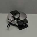 Cuisinart Waffle Maker, 1250W Round Classic Waffle Iron, 5-Setting Adjustable Browning Control, WMR-CANAS, Brushed Stainless