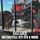 Ratchet Tie Down Straps, 1.5 inch x 12ft, 4400 LBS Break Strength for ATV, UTV, Motorcycle, Pickup Truck, Trailer, Rubber Coatded S-Hook and Soft Loop-4 Pack (Yellow)