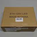 Meconard 24 Pack LED S14 Replacement Light Bulbs, Shatterproof Outdoor 1 Watt to Replace 11Watts String Incandescent Bulb, E26 Regular Medium Screw Base, 2200K Warm White, Non-Dimmable