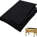 63 * 114 inch Raised Garden Bed Liner, Non Woven Fabric Liner for Large Veg Trough, Keeps Soil Contained and Water Drained