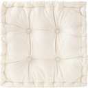 vctops Chair Cushion for Dining Chair, Soft Velvet Square Seat Cushion with Ties Cozy Indoor Chair Pad Cushion for Office Kitchen Dining Room (Beige,16"x16")