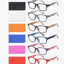 6 Pack Reading Glasses for Women Men Blue Light Blocking Spring Hinge Computer Readers, Anti Eyestrain/Glare