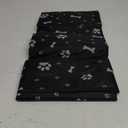 Pet Car Seat Cover, Waterproof Back Seat Protector with Paw Print Design, Black