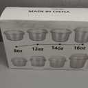 12oz Plastic Dessert Cups with Flat Lids (No Hole) and SpoonsDisposable Snack Cups for Ice Cream, Pudding,Desserts at Party, Fruit Cup. (50)