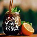 2 x I'm Retired Wine Glass Retirement Gifts for Women, Funny Retired Gifts for Coworkers, Happy Retirement Gift for Women, Fun Gag Retirements Gift for Boss Lady Coworker Colleagues Manager