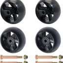 KOOTANS 4 Pack Mower Deck Wheels for Husqvarna 532174873 589527301, for Craftsman MTD AYP 174873 133957 532133957 734-3058, for Cub Cadet 753-04856A, Fit for most 42" 46'' 48'' 50" 52'' and 54" Decks