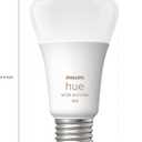 Philips Hue A19 LED Smart Light Bulb - White and Color Ambiance - 60W Indoor Light Bulb - Control with Hue App - Works with Alexa, Google Assistant and Apple Homekit - 3 Pack