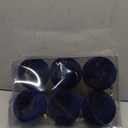 Senjie 4inch Velvet Christmas Balls Flocked Christmas Tree Ornaments 6pcs Plastic Balls Xmas Hanging Ornaments Decoration Navy