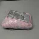 COMSE Small Woven Basket with Gift Bags and Ribbons, Gift Basket Empty, Cotton Rope Storage Organizer, Baby Toy Box with Handles, 12" x 8" x 5", Light pink