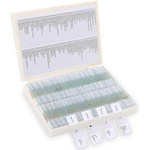 120 Microscope Slides with Specimens, Plant, Insect, Animal, Algae Slide Set for Biological Science Laboratory Basic Biological Science Education