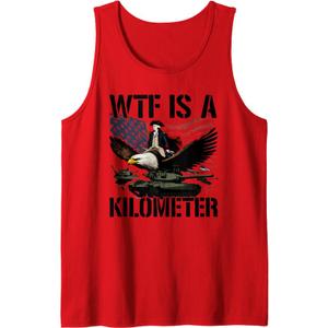 Wtf Is A Kilometer Tank Top (Red, L)