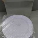bUCLA 100PCS White Plastic Plates-10.25inch Disposable Dinner Plates-Premium Party&Wedding Plates
