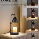 Candle Warmer Lamp with Timer Dimmable, Lamp Candle Warmer Birthday Gifts for Women, Black Adjustable Wax Melter Warmer for Jar Candles, House Warming Gift Home Decor