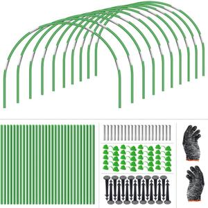 30Pcs Garden Hoops for Raised Beds, Greenhouse Hoops for DIY Grow Tunnel, Garden Hoops Grow Tunnel, Greenhouse Garden Grow Tunnel Netting Hoops, Greenhouse Support Hoops Garden Bed Hoops