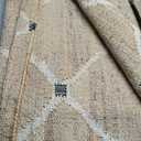 Hand Woven Jute Rug 5'x8' Area Rug - Rectangular Handcrafted Premium Geometric Design, Indoor Reversible Natural Fiber Rugs - Rustic Farmhouse Carpet for Living Room, Hallway, Bedroom - Natural