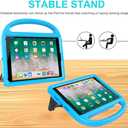 SUPLIK Kids Case for iPad 5th/6th Generation (9.7-inch, 2017/2018), iPad Air 2 Case with Screen Protector, iPad Pro 9.7 Durable Shockproof Protective Cover with Handle Stand for Kids, Blue