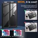 INFILAND Surface Pro 7 Plus Case, Crystal Clear Multi-Angle Shockproof Case Compatible with Microsoft Surface Pro 7+/6/5/4 12.3" Tablet, Black