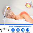 Rhimp Infrared-Light-Red-Heat-lamp - 275W Near Red Infrared Heat Lamp for Relieve Joint Pain and Muscle Aches for Body Standing Heat Lamp