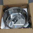 304 Food Grade Stainless Steel Shabu Shabu Hot pot with Divider&Lid for Induction Cooktop Gas Stove Dual Sided Soup Cookware