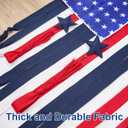 4th of July Garden Flag Decorations for 250th US Anniversary Celebration, 50"x27" American Flag Banner for Patriotic Party Supplies, Fourth of July Day Accessories for Memorial Day Outdoor Decor (Red White Blue)