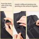 SIXPLUS Hanging Travel Toiletry Bag For Women Portable Toiletry Bag Waterproof Makeup Bag Organizer Cosmetic Case Full Sized Toiletries, Large-Blck