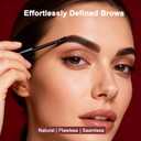 2 x Easy Peel Off Tattoo Eyebrow Gel,Natural Dark Brown Eyebrow Tint, Last Up to 3 Days Waterproof, Transfer-Proof & Sweatproof Formula for All Skin Types-2PCS