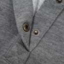 SHEWIN Fall Womens Oversized Sweatshirt Button Up Comfy Pullover Sweatshirt (Gray, XL)