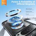 360 Spin Magnetic Stand for Google Pixel 10 Pro XL Case, Fit for Magsafe, 4X Mil-Grade Protection, Anti-Fingerprint, Non-Slip Shockproof Slim for Pixel 10 Pro XL Phone Case with Kickstand, Matte Black