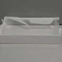 Acrylic Tray 2 PCS Toilet Tank Tray Toiletpaper Basket Back of Toilet Organizer,for Bathroom Organization Clear Decor and Countertop Storage