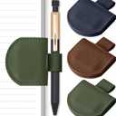 Magnetic Pen Holder for Notebook - 3 Pcs Leather Magnetic Bookmarks Holder for Reading Women, Book Lover Gifts for Bookish, Standard Size