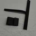 Silicone Rubber Blade & Hook Shower Window Squeegee 11" in Width Silicone Car Squeegee Bathroom Squeegee for Shower Squeegee for Shower Doors Car Window (Black)