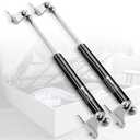 20 Inch 250Lb/1112N Gas Struts Spring Shocks with L-Type Mount Brackets for Queen King RV Bed Murphy Bed Heavy-Duty Tool Box Cabinet Trap Door Floor Hatch Lid Truck Canopy Cover Trailer 2pcs by IAQWE