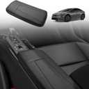 BestEvMod for 2023 2024 2025 Prius 5th Gen Center Console Armrest Cover Extra Soft Microfiber Leather Waterproof Protector Seat Armrest Cover Compatible with Toyoto Prius Accessories (Black)