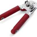 KitchenAid Classic Multifunction Can Opener and Bottle Opener Easy to Use, Razor Sharp Stainless Steel Cutting Wheel, Soft Ergonomic Handles, Soft Red, 8.34-Inch