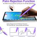 Stylus Pen for iPad 2018-2025 with Palm Rejection, Apple Pencil for Pad11th/10th/9th/8th/7th/6th Gen, iPad Pro 11/12.9 inch, New iPad Air 2025 11&13-inch(M3/2) /5th/4th/3th Gen, iPad mini 6th/5th