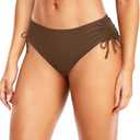 Daci Women Mid Waist Bikini Bottoms - Full Coverage Swim Bathing Suit Bottom Side Tied Swimsuit Bottoms, Size S