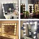 Makeup Vanity Lights for Mirror, Hollywood Style LED Vanity Mirror Lights with 14 dimmable Bulbs, USB Cable, White