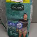 Depend Fresh Protection Adult Diapers, Incontinence Underwear for Men, Disposable, Maximum, Extra-Large, Grey, 26 Count
