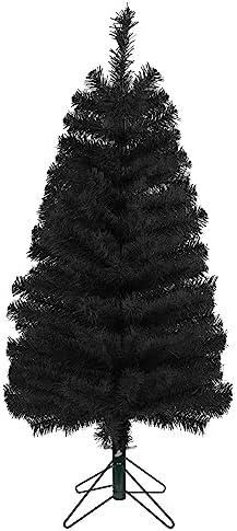 CCINEE 3 Feet Christmas Tree Decor with Stable Stand Artificial Full Black Tree Xmas Decorations for Themed Party Indoor Outdoor Living Room Home