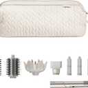 KarSyon Shark Flex Style Case for Dyson Airwrap Hair Dryer Brush Revlon Hair Tools Travel Bag Carrying Case Flat Curling Iron Organizer (Beige)