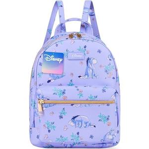 Disney Stitch Backpack for Girls Teens Women with Double Straps Daypack Backpacks for School Travel Trip Park Gifts for Girls (Purple Eeyore)