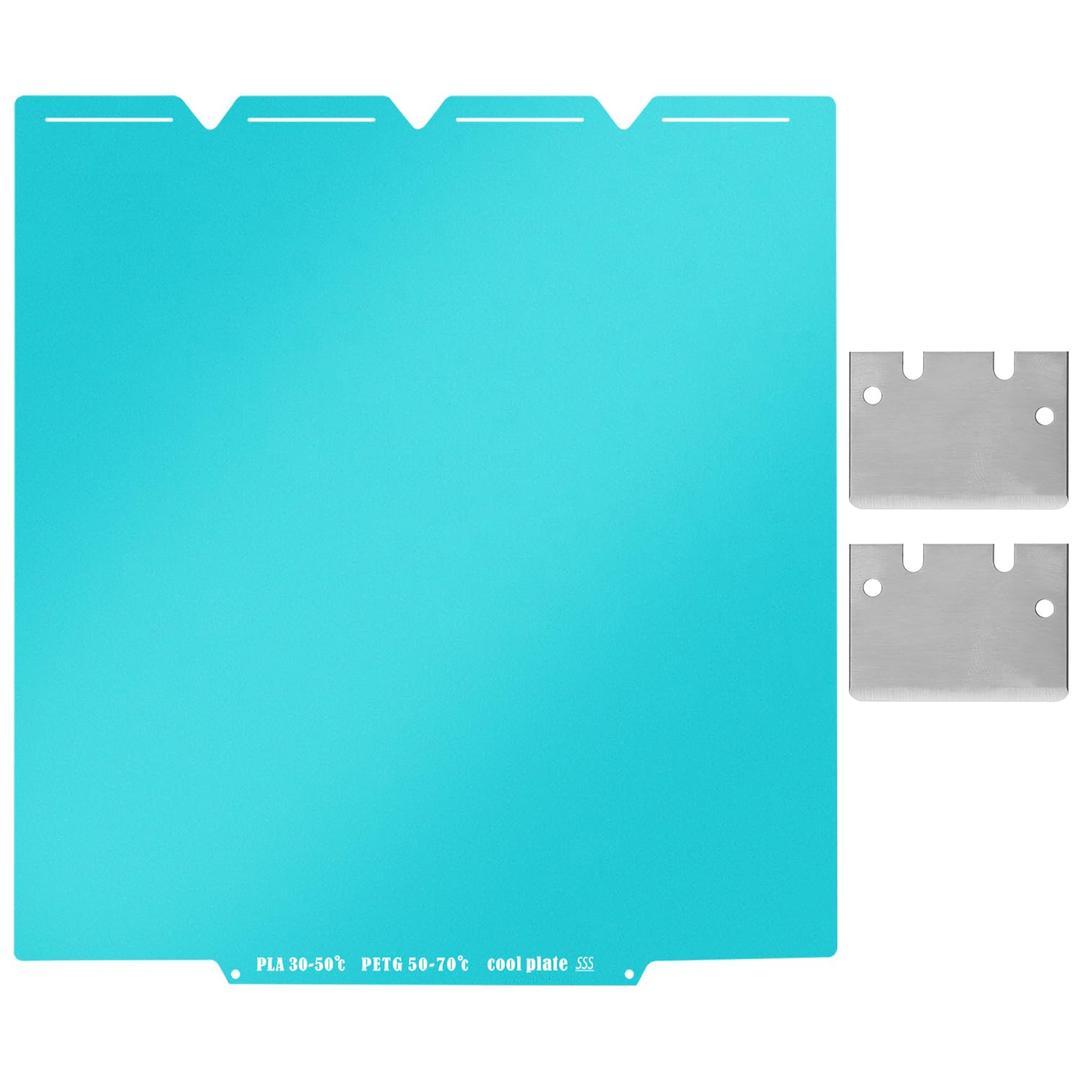 U1 Build Plate 276x293MM Double Sided Bule PEI Print Plate Flexible Removable Spring Steel Heated Printing Bed Platform for Snapmaker U1 3D Printer Platform