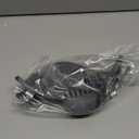 Kitchen Gizmo Snap N' Strain - Silicone Pasta Strainer Clip-On for Pots and Pans - Heat Resistant Colander for Vegetables and Noodles - Kitchen Gadgets for Cooking - Space-Saving Design - Gray