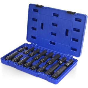 PlatinumEdge Lug Nut Key Set, 16 Pieces SAE & Metric Wheel Lock Removal Tool Kit, Cr-Mo Steel