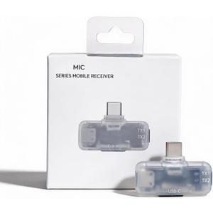 For DJI Mic Series Mobile Receiver,Type c Mobile Phone Adpaters,Plug and Play,Compatible with DJI Mic Mini/Mic 2/Mic 3/iPhone/Smartphone/PC/Mac Connector, USB C Adapter