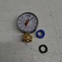 2-1/2" Water Pressure Test Gauge, 0-200 PSI, Red Max Pointer, 3/4" Female Hose Thread, Rust-Free Corrosion-Resistant Case, Brass Connector, for Home, Garden, RV, Indoor/Outdoor