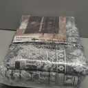 Vintage 5' x 7' Washable Area Rug - Stylish Indoor Rug for Living, Dining or Bedroom - Lightweight Carpet with Non-Slip Backing - Foldable for Easy Placement and Maintenance - Grey