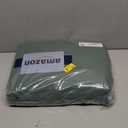 Bedsure Linen Duvet Cover Queen - Linen Cotton Blend Bedding Set, Soft & Cozy, 3 Pieces, 1 Duvet Cover 90x90 Inches and 2 Pillowcases, Dark Green Color Cooling Bedding, Comforter Sold Separately