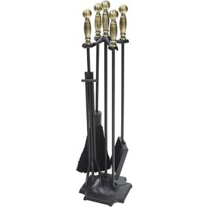 Minuteman International Antique Brass and Black Carlisle Tool Set
